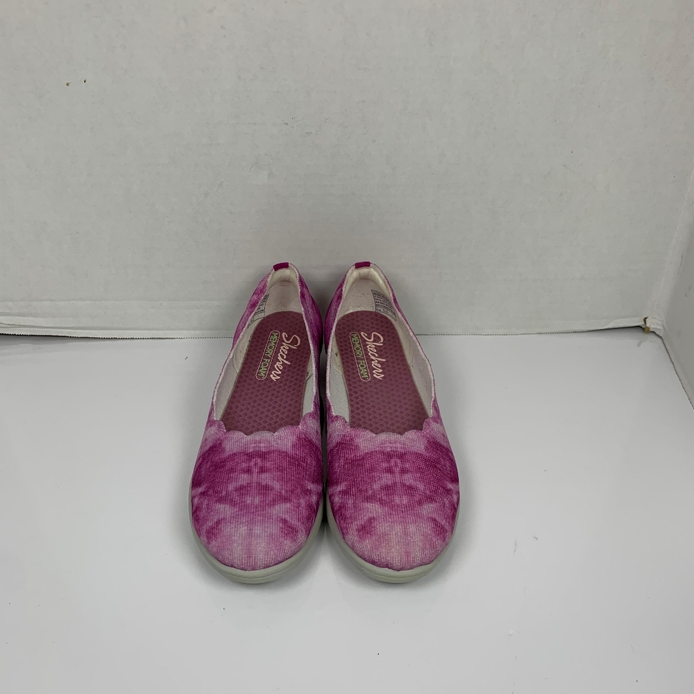 Skechers Women Cloe Flex Wedge Tie-Dye Pink Slip-On Sneakers 8.5 - Picture 8 of 9